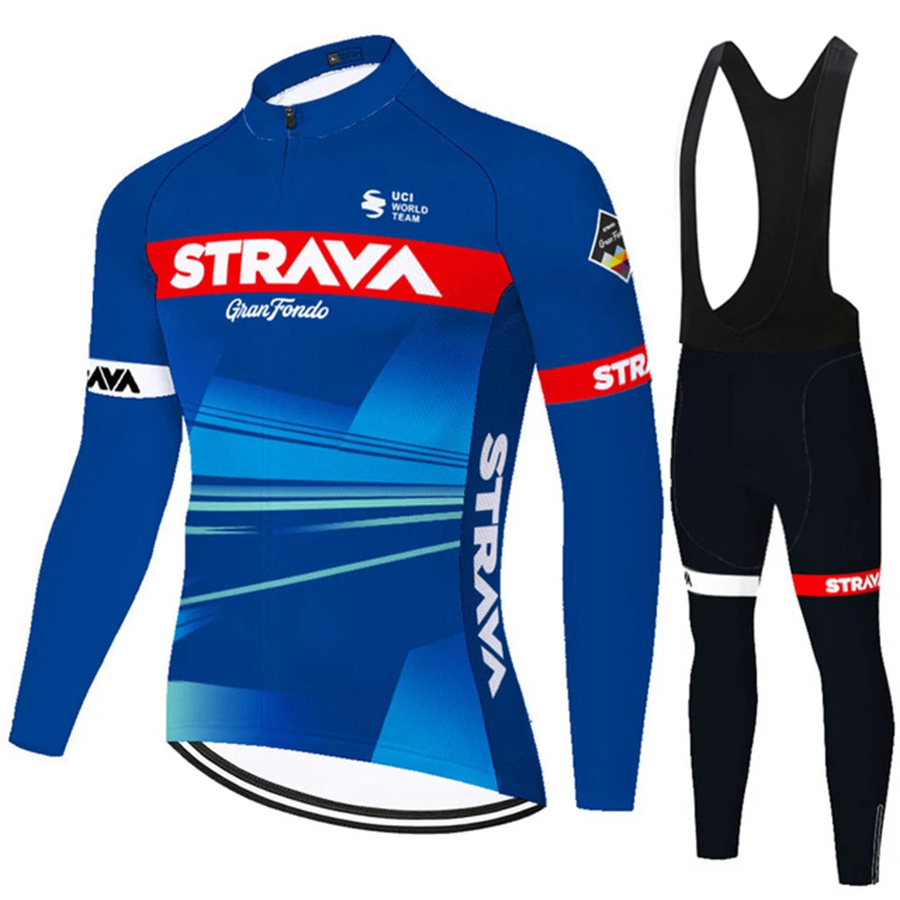 

Mountain Bike Bicycle Men's Long Sleeve Suit Cycling Clothes Breathable MTB Cycling Clothes Jersey Ciclismo STRAVA