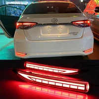 led rear bumper reflector fog brake turn indicator lights for toyota corolla 2019