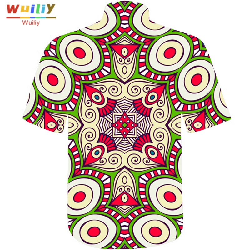 

Graphic Folk-Custom Button Down Shirts For Men Novelty Beach 3D Pattern Summer Hawaiian Tops Fashion Shirt