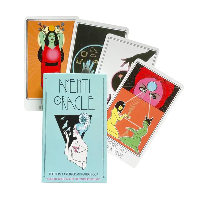 

Amenti Oracle Tarot Cards Guidance Divination Fate Tarot Deck Board Games English For Family Gift Party Playing Card Game