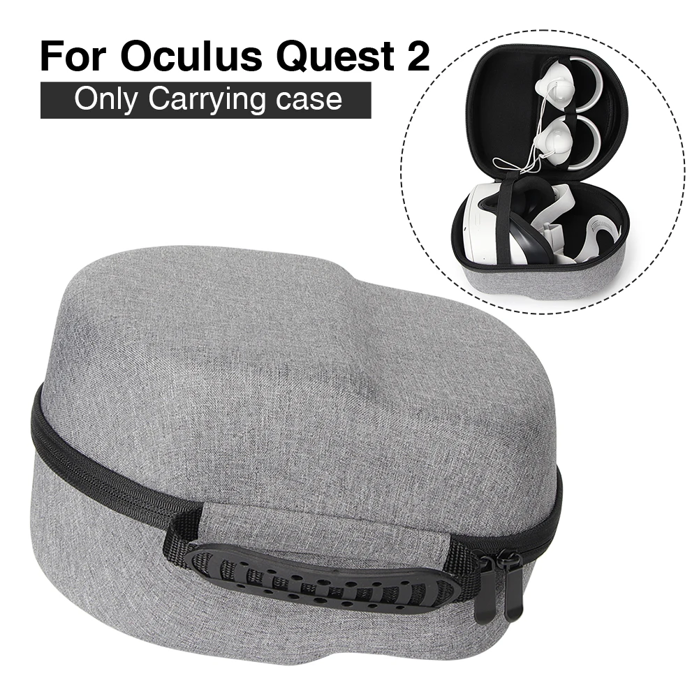 

Shockproof Protective Cover Controller VR Headset Accessories Carrying Case Hard Zipper Travel Anti Scratch For Oculus Quest 2