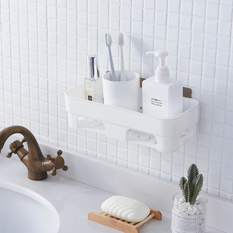 Полка для ванной комнаты настенная подвесная на присоске унитаза полка слива