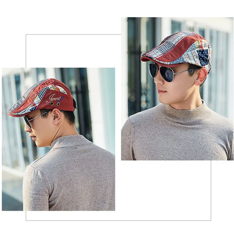 Новые весенне-летние хлопковые береты кепки для мужчин повседневные