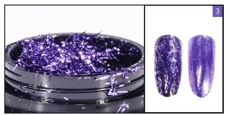 NO.3 Purple 5 шт. Золотая Серебряная металлическая линия для ногтей блестящая хлопья для ногтей лента с блестками проволочное зеркало для маникюра и педикюра УФ-гель для украшения ногтей - Цвет: NO.3 Purple