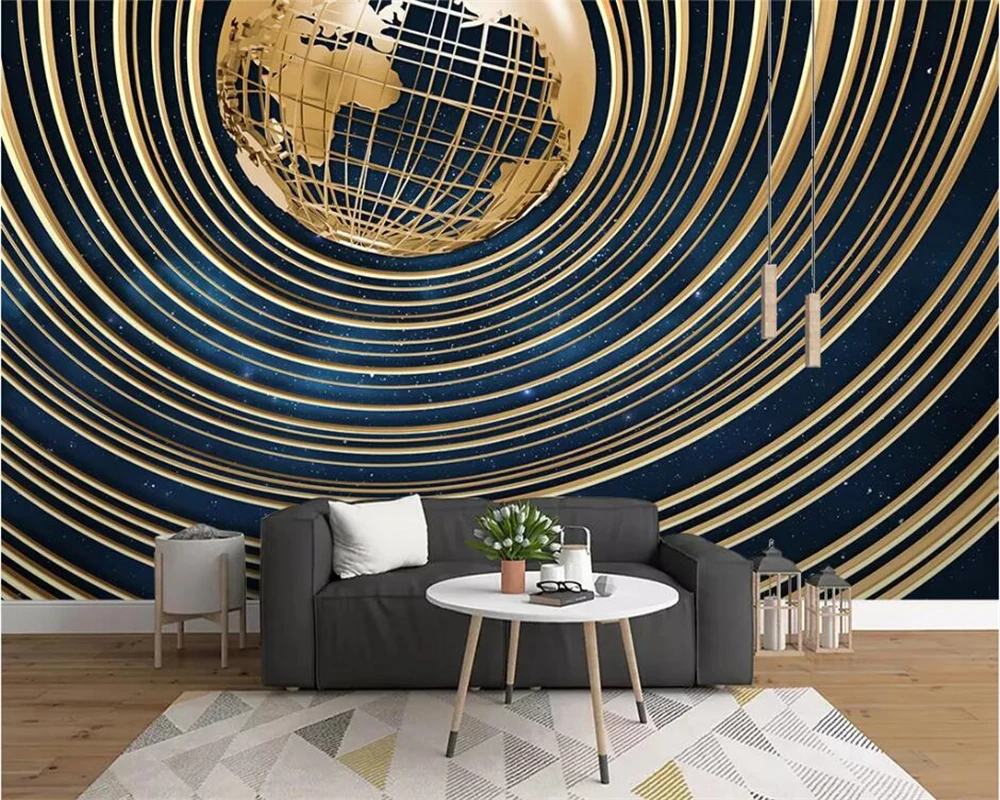 

beibehang Custom wallpaper murals fashion 3D stereo earth technology exploration background wall decoration wallpaper