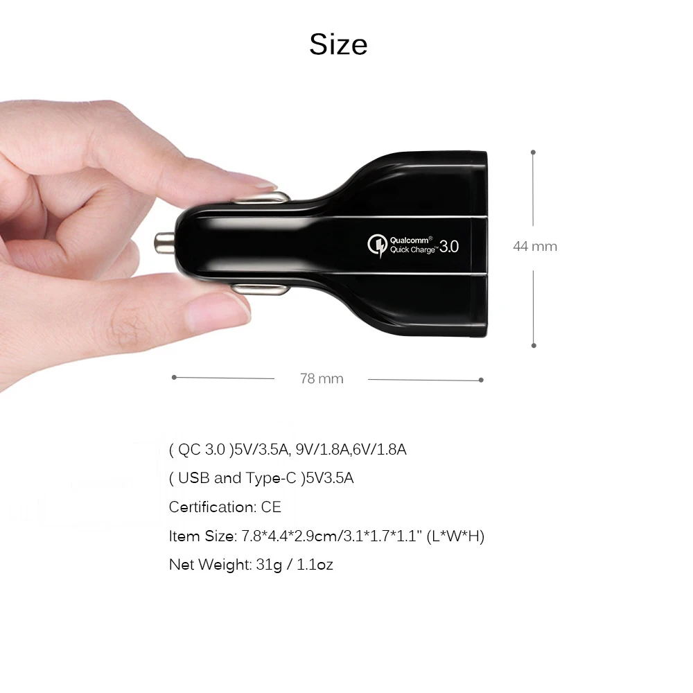 Quick Charge 3.0 Car Charger 5V 3.5A QC3.0 Turbo Fast Charging Car-charger Dual USB Mobile Phone For SAMSUNG XIAOMI | Мобильные