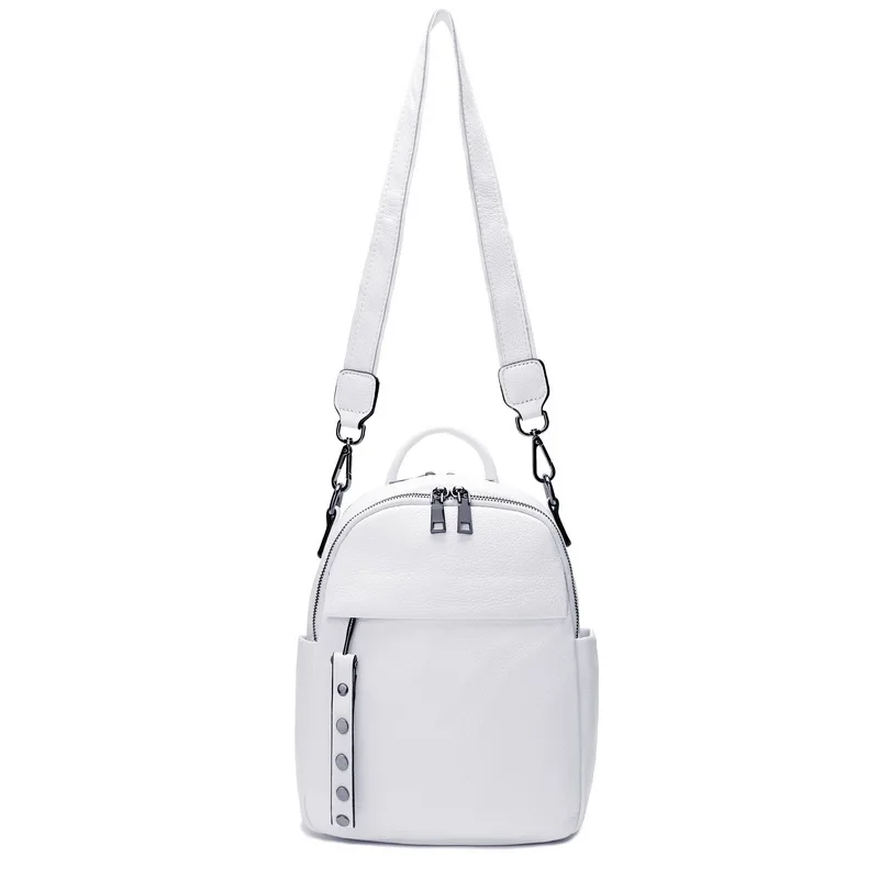 AODUX 2021 Arrival 100% Genuine Cow Leather Women Design Backpack Lady Girl Soft Real Top Grade Cowhide Book Bag Style Knapsack | Багаж и