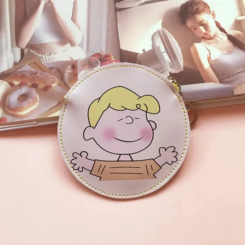 03 Peanuts Rogue Dog милый мультяшный Kawaii кошелек для мелочи из искусственной кожи тонкий мини кошелек для монет маленький ключ кошелек нулевой кошелек защелки сумки для гарнитур - Цвет: 03