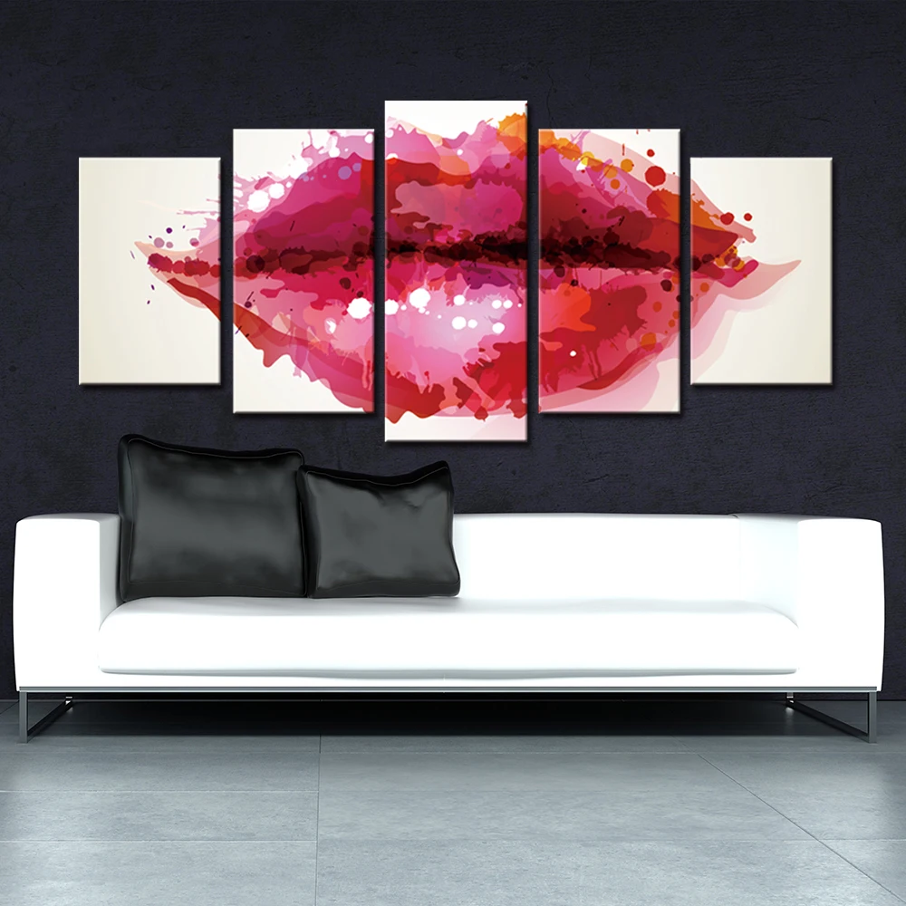 Современная Картина на холсте HD печатные настенные картины 5 шт. акварельная