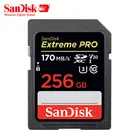 SanDisk SD-карта памяти, класс 10, 16 ГБ, 32 ГБ, 64 ГБ, 128 ГБ, 256 ГБ