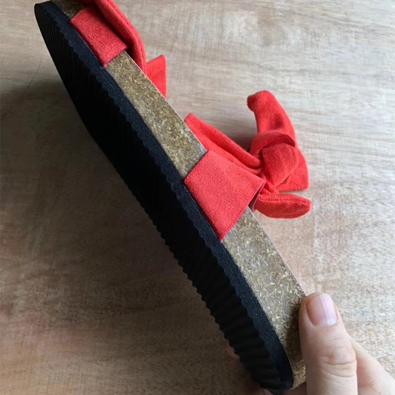 

Women Slippers Summer Slides Butterfly-knot Sandals Flat Beach Outside Shoes Zapatos Mujer Casual Femme Slippers Plus Size 36-43