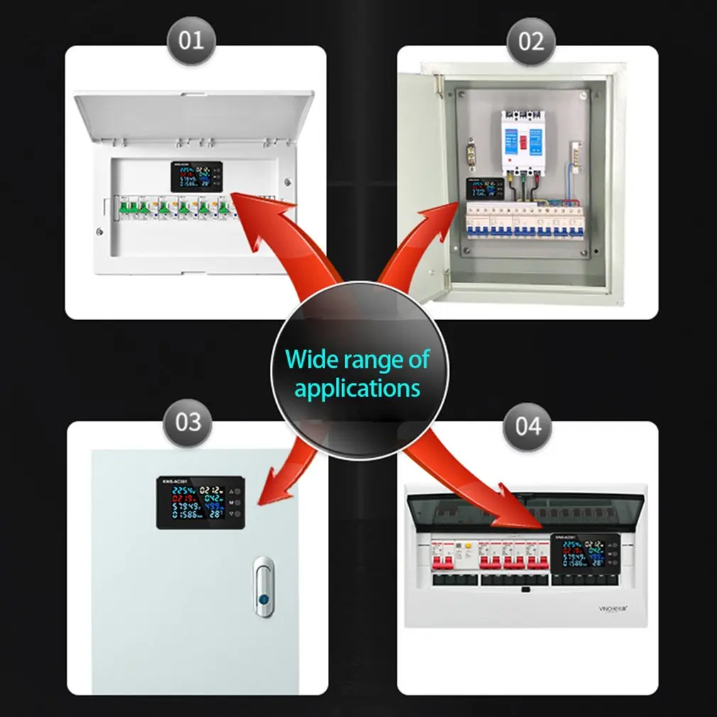 Вольтметр Амперметр переменного тока 50-300 В измеритель мощности энергии 8 в 1