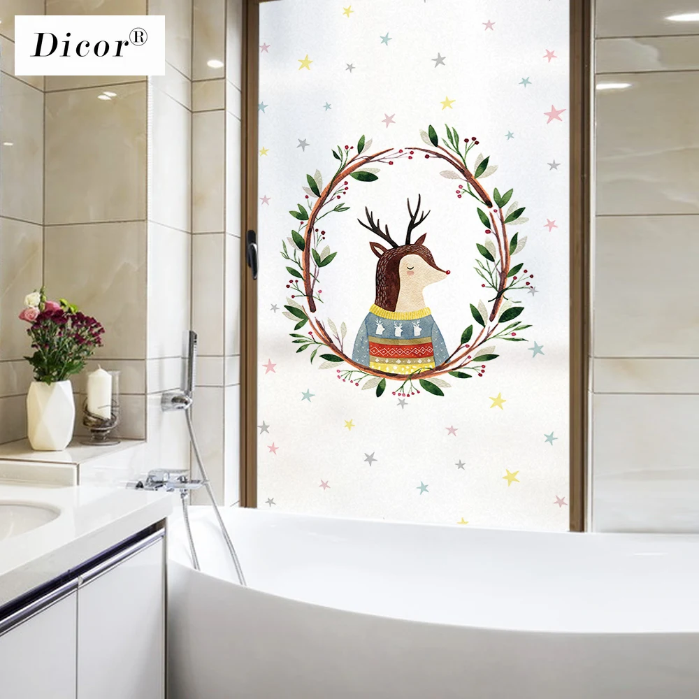 Свитер Олень Dicor модные наклейки на окна из ПВХ матовые непрозрачные защитная