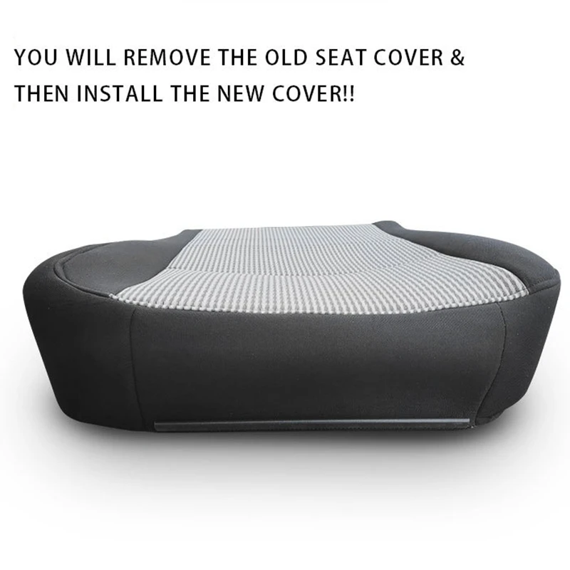 

Driver Side Bottom Cloth Seat Cover for 2009-2012 Dodge Ram 1500 2500 3500 SLT Gray