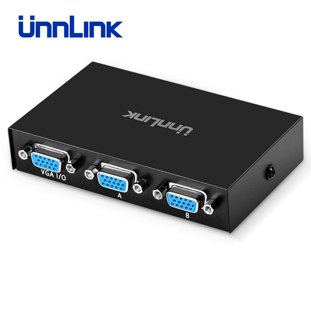 Unnlink vga коммутатор 2X1 FHD 1080P @ 60 Гц 2 VGA сигнала в 1 выход 2*1 переключатель коробка для