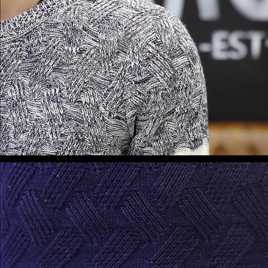 2019 осенний тонкий мужской пуловер с вырезом лодочкой индивидуальный свитер в