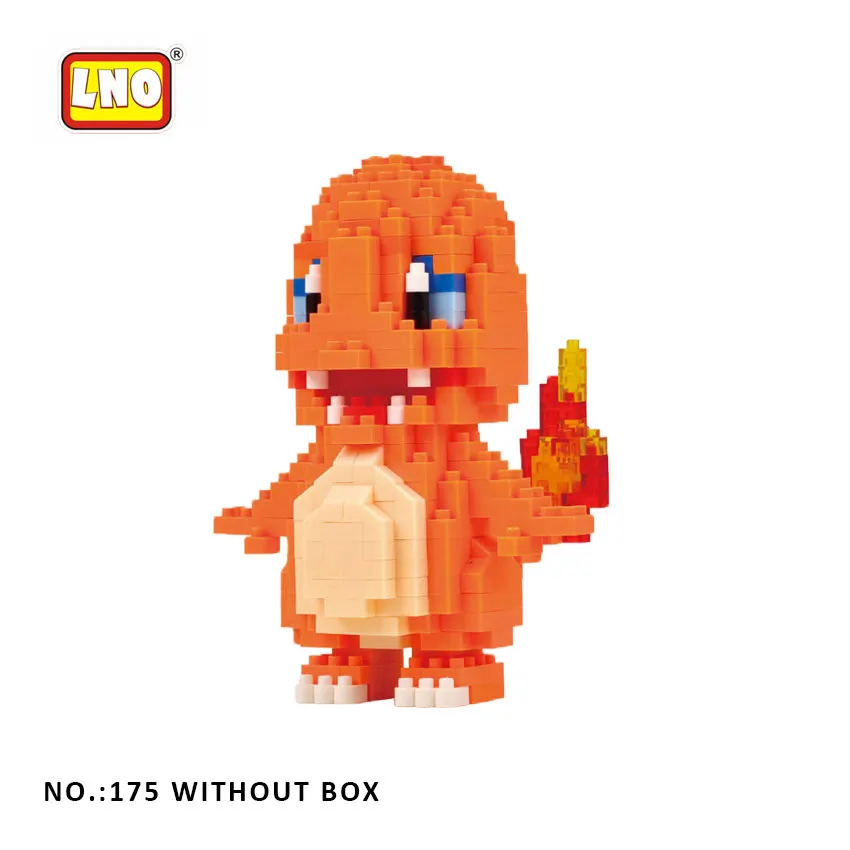 175 without box LNO строительные блоки, игрушки, аниме покебол, фигурки Пикачу, мини-блоки для детей и взрослых, строительные блоки, мини-карманные игрушки монстра для детей - Цвет: 175 without box