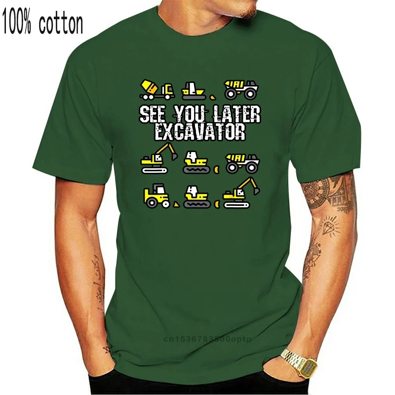 New Men'S Excavator Toddler T-Shirt Size M-3Xl Custom Special Print Tee Shirt