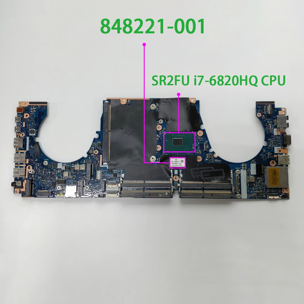 Для HP ZBook 15 G3 848221 001 601 APW50 LA C381P w i7 6820HQ Процессор CM236 Чипсет Тетрадь PC материнская
