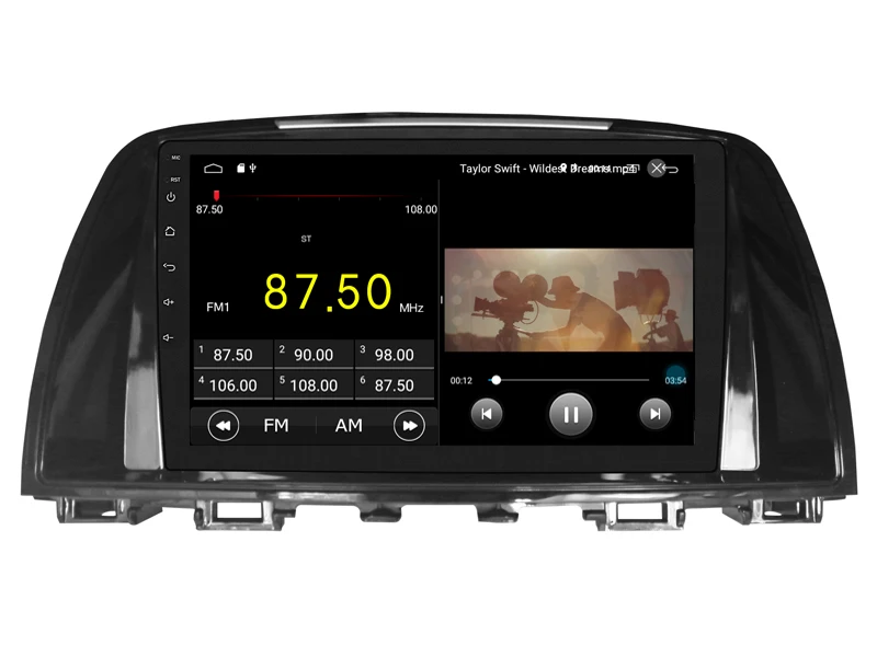 New coming ! Android 10 2.5D car dvd For MAZDA 6 2014 2015 2016 multimedia GPS Radio stereo gps navigation camera maps | Автомобили и