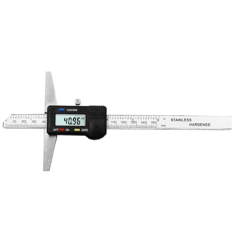 

0-150Mm 6 Inch Metric Imperial Digital Depth Vernier Caliper Micrometer Stainless Steel Electric Digital Depth Gauge