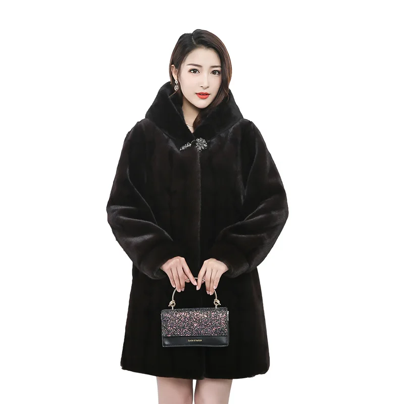 Women real mink coats female mink fur coat genuine long fur coat ladies winter clothes oversize 6xl 5xl 7xl natura fur coats