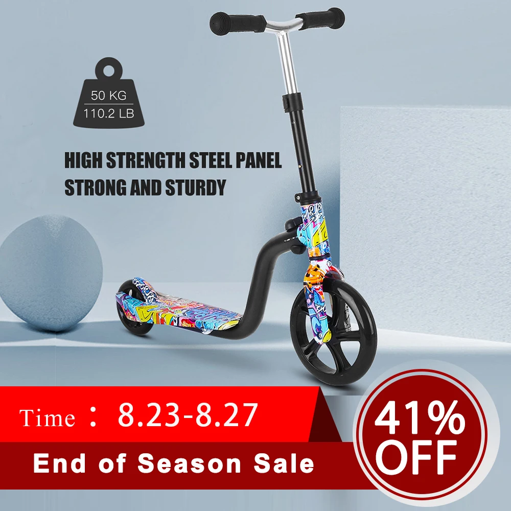 Самокат для детей большие колеса скутера складной самокат малышей От 3 до 8 лет с