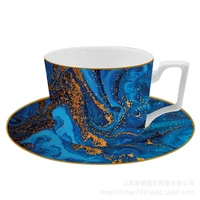 bone china coffee cup and plate set blue quicksand phnom penh mug milk cup coffee cup