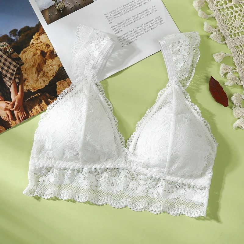 

Бесшовный кружевной бюстгальтер с глубоким V-образным вырезом, женский тонкий бюстгальтер пуш-ап без косточек, нижнее белье, женское мягкое ...