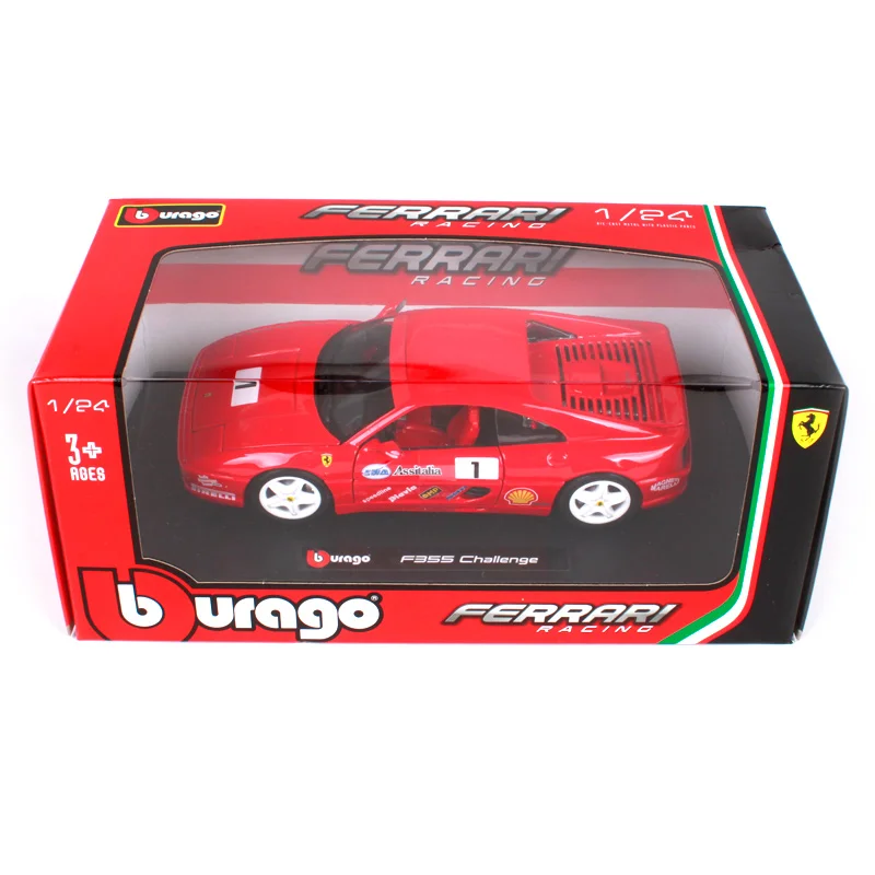 Модель автомобиля Bburago из сплава FERRARI F355 масштаб 1:24|Наземный транспорт| |