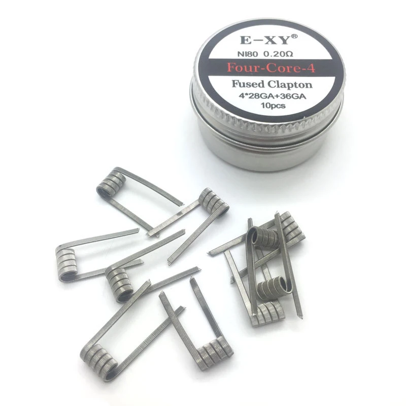 10 шт. NI80 высокоплотные готовые катушки готовый CoilAtomizer мод нагревательный провод