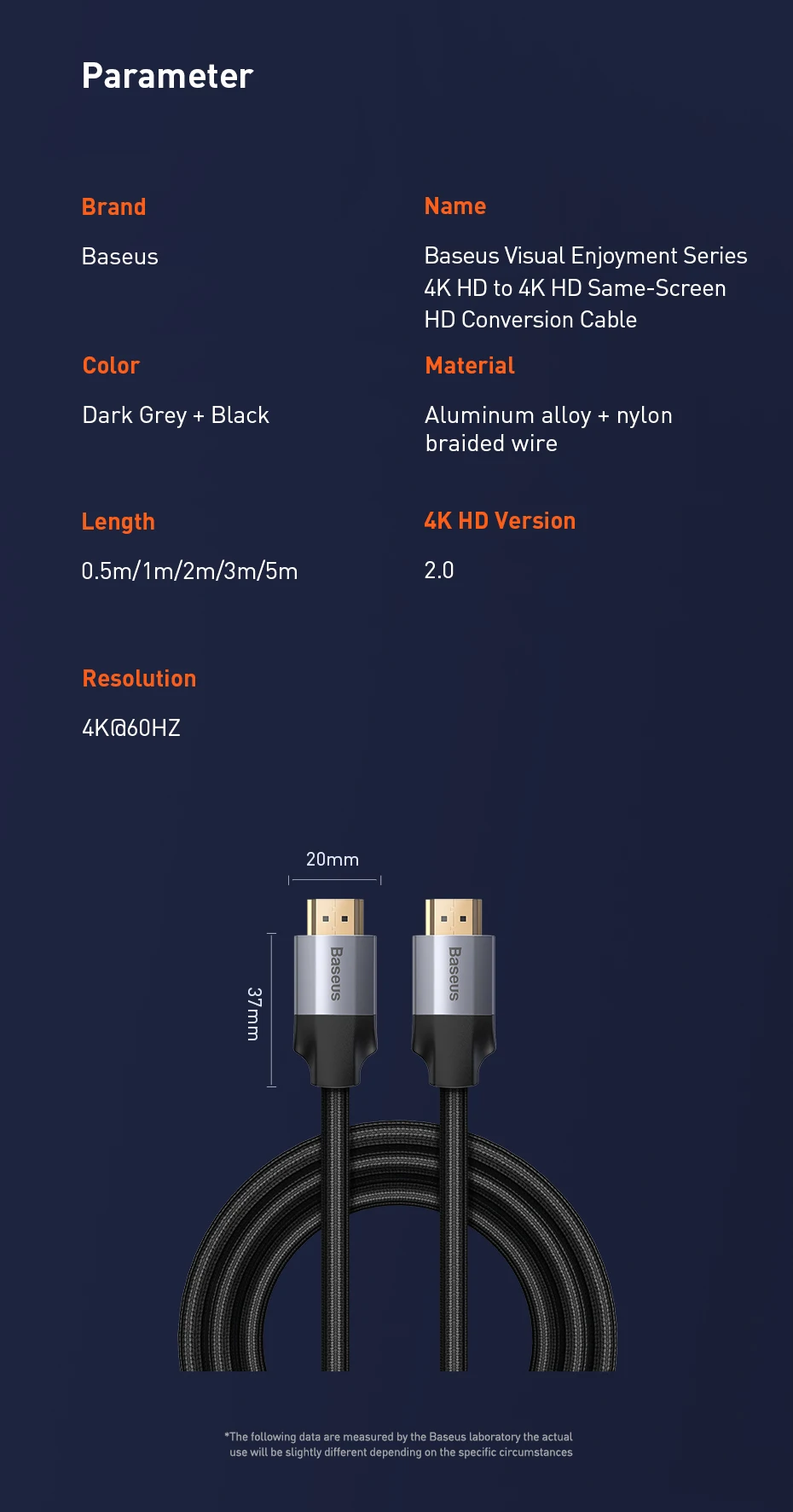 Baseus HDMI кабель 4K 60HZ HDMI к HDMI 2,0 удлинитель разветвитель Кабель для переключатель телевизора проектор ноутбук офис видео кабель HDMI