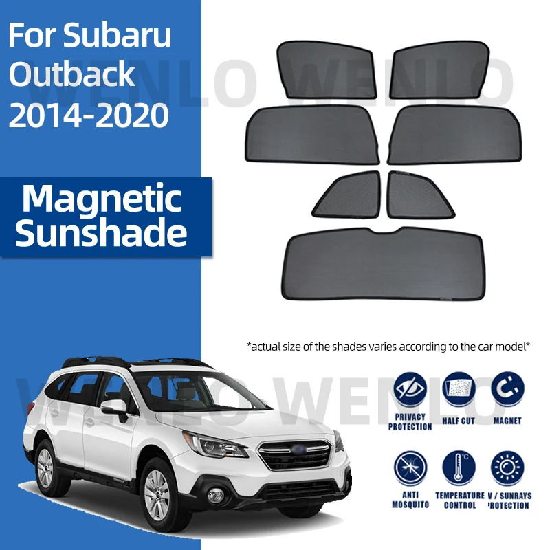 

For Subaru Outback 2014-2021 Window Sunshade Windshield Sun Visor Car Sunscreen Covers Windscreen Sunshield Magnetic Shade Mesh