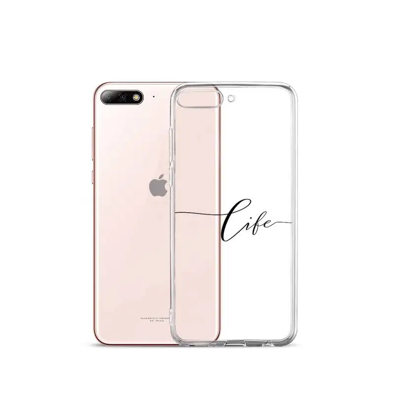 

Love Heart Letter Phone Case Transparent Clear for iPhone 11 12 mini pro XS MAX 7 8 6 6S Plus X 5S SE 2020 XR