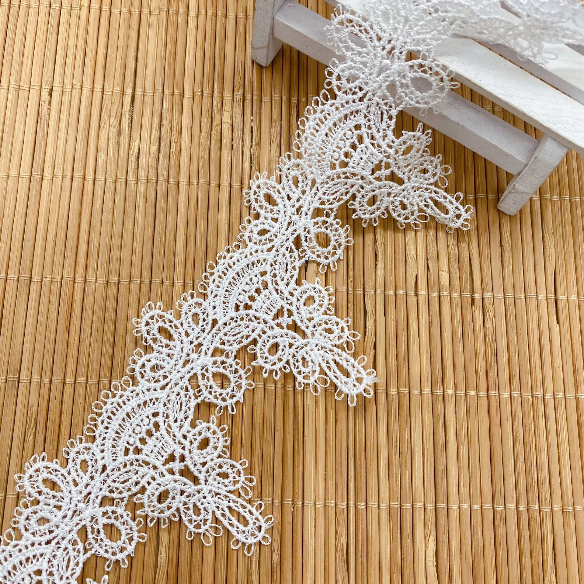 

Полые вышитые кружевные ткани шириной 6,9 см, отделочная лента, аксессуары для свадебной вечеринки, материалы для декора