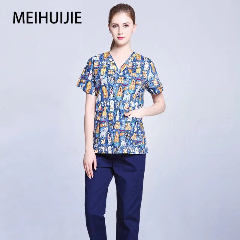 

laboratory clothing women nursing uniform scrubs uniforms lab coat Beauty Salon Workwear High temperature sterilizable clothing