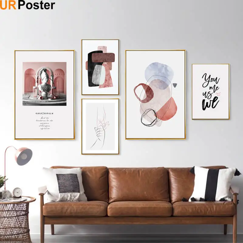 Абстрактные цитаты макияж постер скандинавский минималистичный настенный