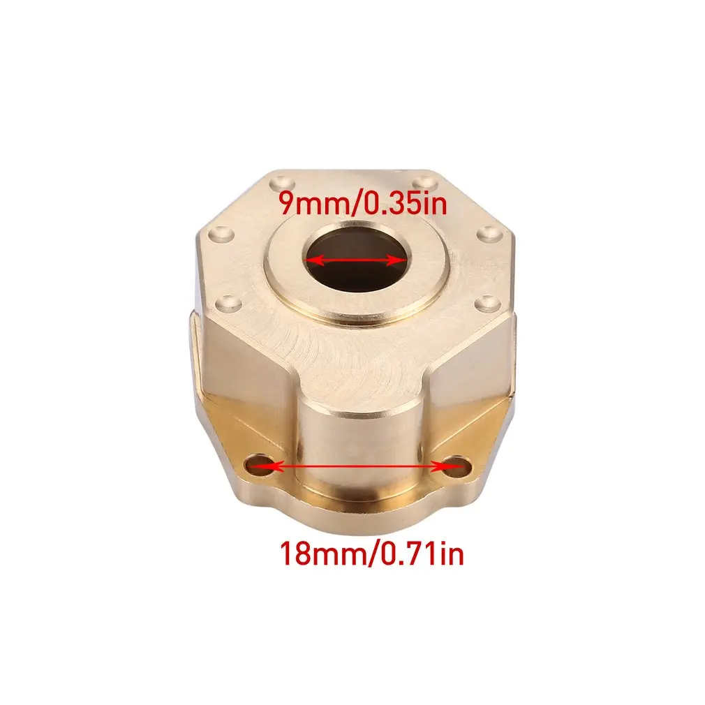 

1 Pair Counterweight Knuckle Portal Cover Front/Rear Wheel Hub Case Carrier Outter Shell For TRX6 TRX-4 1/10 RC Car