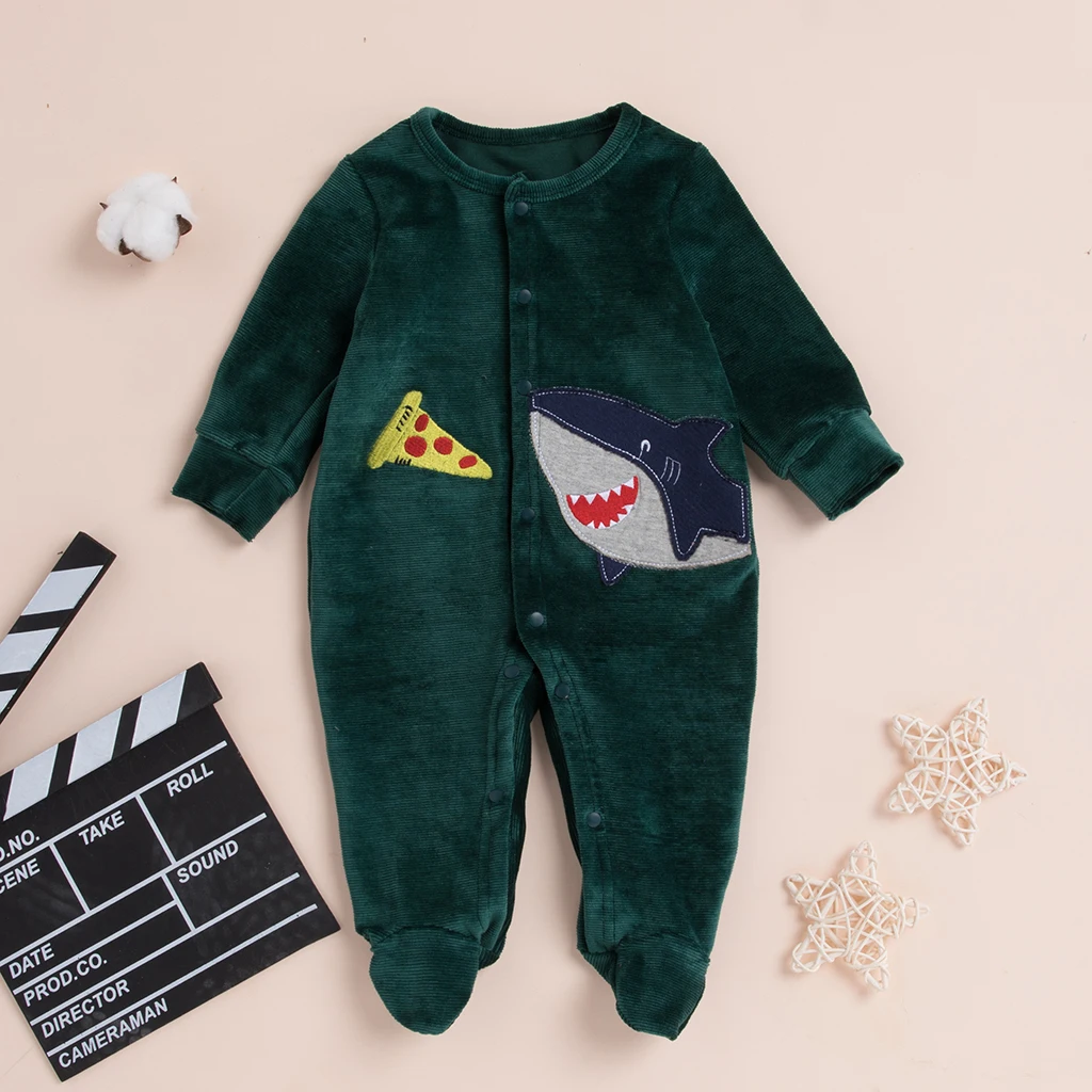 Одежда для малышей мальчиков и девочек Милые хлопковые комбинезоны с рисунком