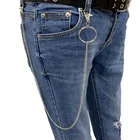 Хип-хоп панк металлическое кольцо штаны брелок для выступлений на сцене талии цепи джинсы брелок аксессуары кулон брелок A935