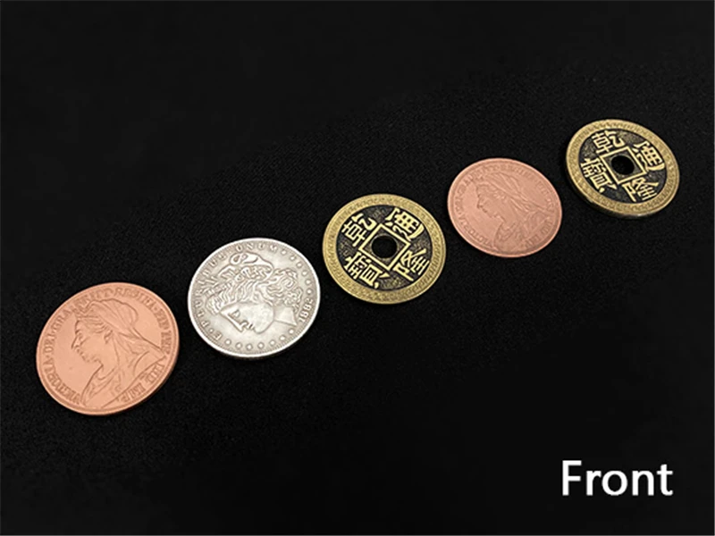 Copper Silver Brass (CSB) Magic Tricks Coin Appear Vanish Magia Magician Close Up Illusions Gimmick Props Mentalism Fun Easy | Игрушки и