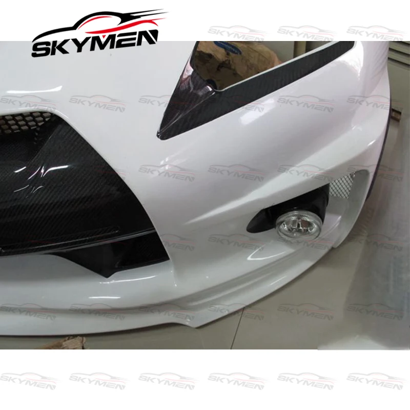 Передний бампер из стекловолокна для Nissan R35 GTR 2008-2016 защита переднего бампера с