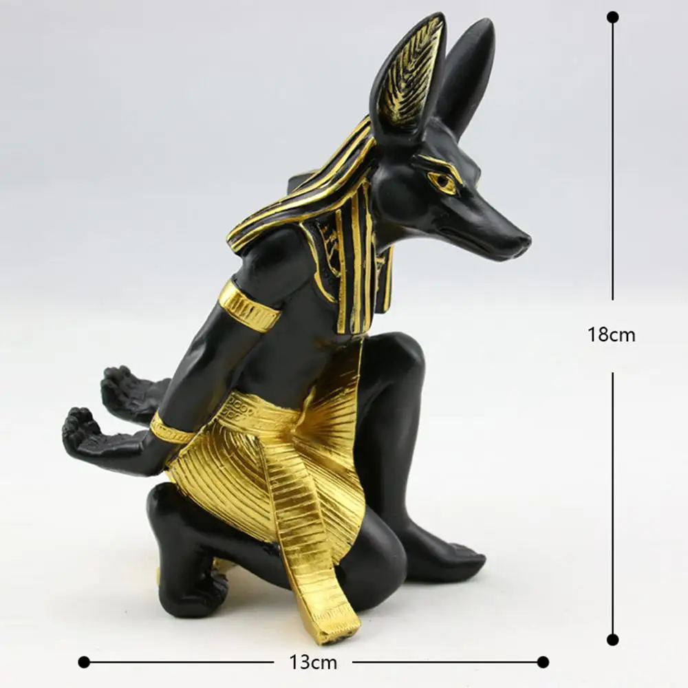 

Resin wine bottle holder Home decoration crafts Anubis wine decor polyresin wine rack for bar decoration