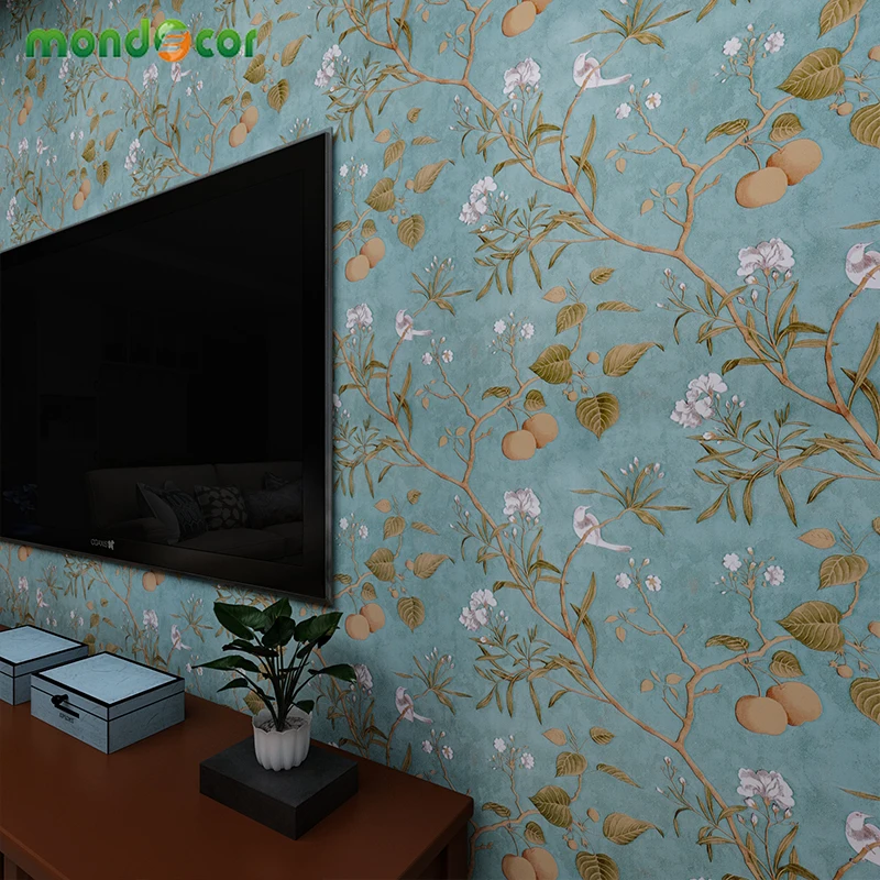 

Retro Textured Wallpapers for Living Room TV Background Wall Decor Moisture-proof and Self Adhesive Bedroom Removable Decoration