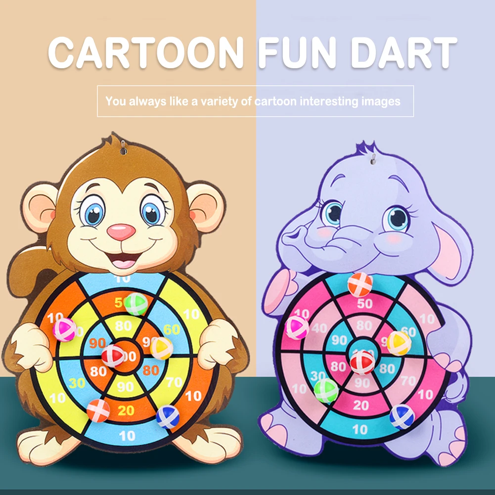 

Доска игрушечная Dartboards с мультяшными мишенями детский кидающий мяч доска для стрельбы креативный бросок игра для родителей и детей уличные...