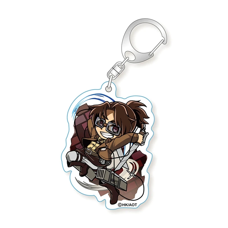 Брелок для ключей в стиле аниме Атака Титанов милый мультяшный автомобильный