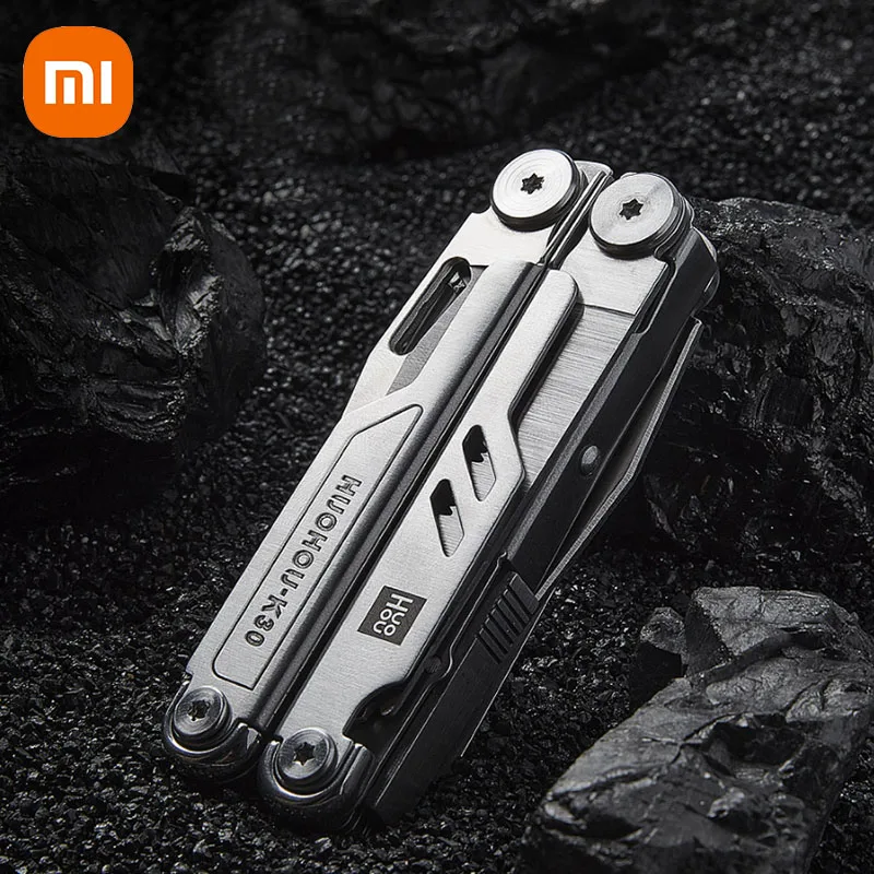 XIAOMI HuoHou Pro Knife18-in-1 Многофункциональный замок безопасности Phillips/Slotted/Glasses отвертка 7Cr17 ножницы из нержавеющей стали - изображение