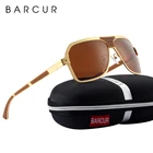 BARCUR черные очки мужские брендовые Дизайнерские мужские солнцезащитные очки для вождения поляризованные солнцезащитные очки мужские аксессуары