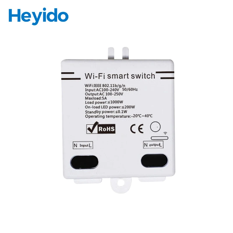 

DIY Smart WiFi Light LED 1 Way Switch APP Remote Control,Works with Alexa Echo Google Home