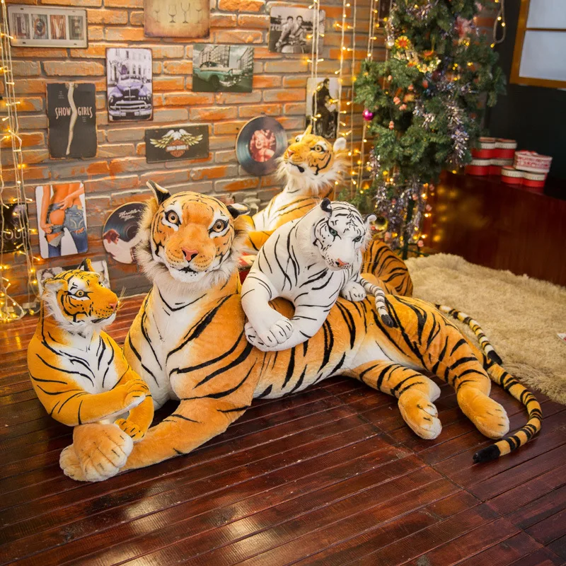Огромная детская дневная милая мягкая кукла Тигр для подарка на день рождения
